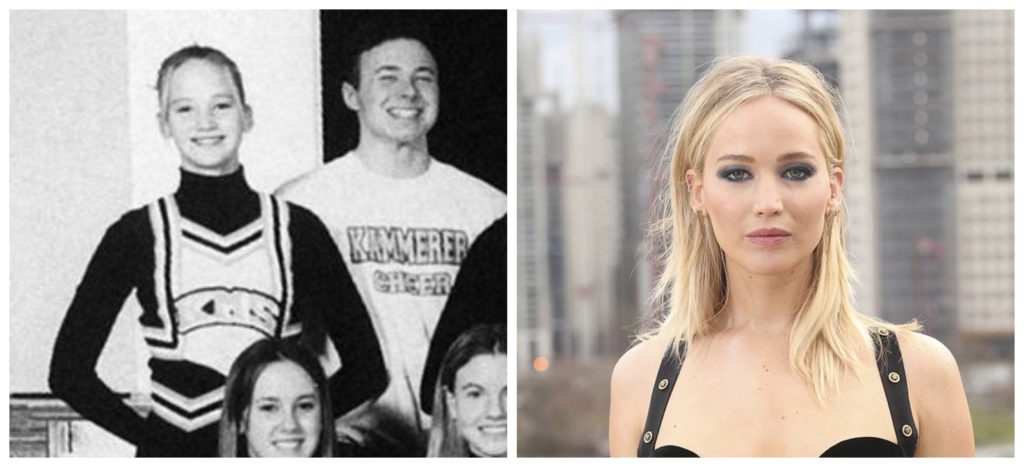 Jennifer Lawrence was a cheerleader in high school