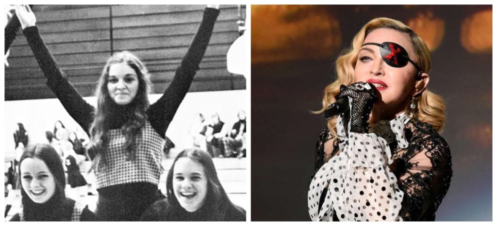 Madonna was a cheerleader at Rochester Adams High School celebrities who were cheerleaders