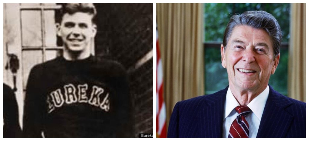 President Ronald Reagan was a cheerleader at Eureka College