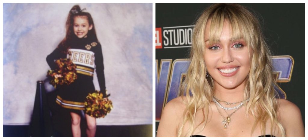 Miley Curys was a cheerleader when she was little celebrities who were cheerleaders