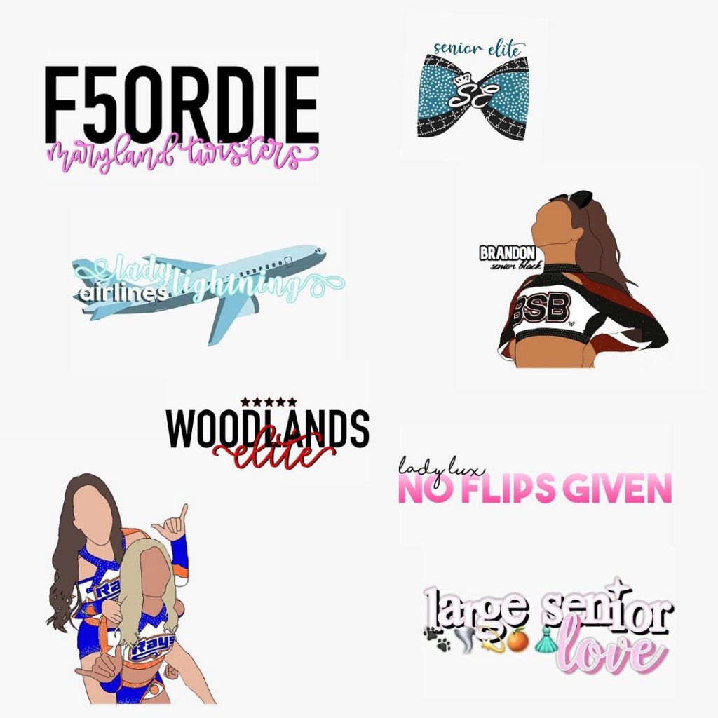 cheerleading stickers
