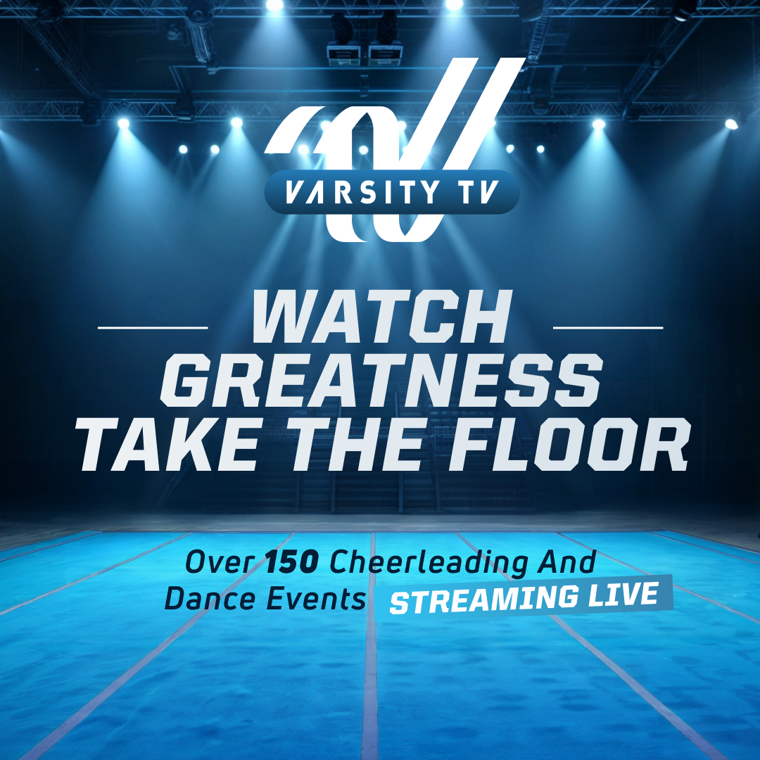 Watch more than 150 live cheerleading events with a subscription to VarsityTV or FloCheer