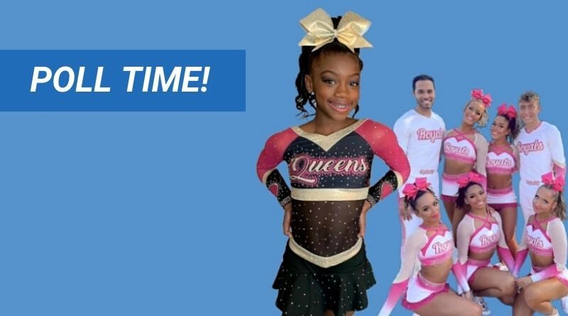 cheerleading pink uniforms poll with teams like cheer extreme lady lux top gun lady jags infinity allstars royals cheer savannah and more