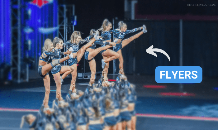 cheerleading flyer stunt position