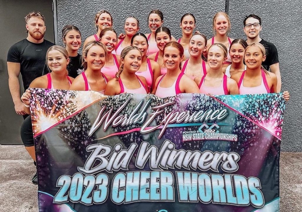 E.O.D Allstars Pink Panthers from Australia winning a bid to the 2023 Cheerleading Worlds